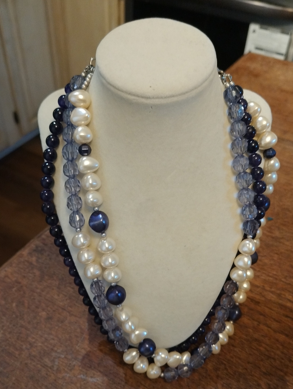 3 Strand Beaded Necklace